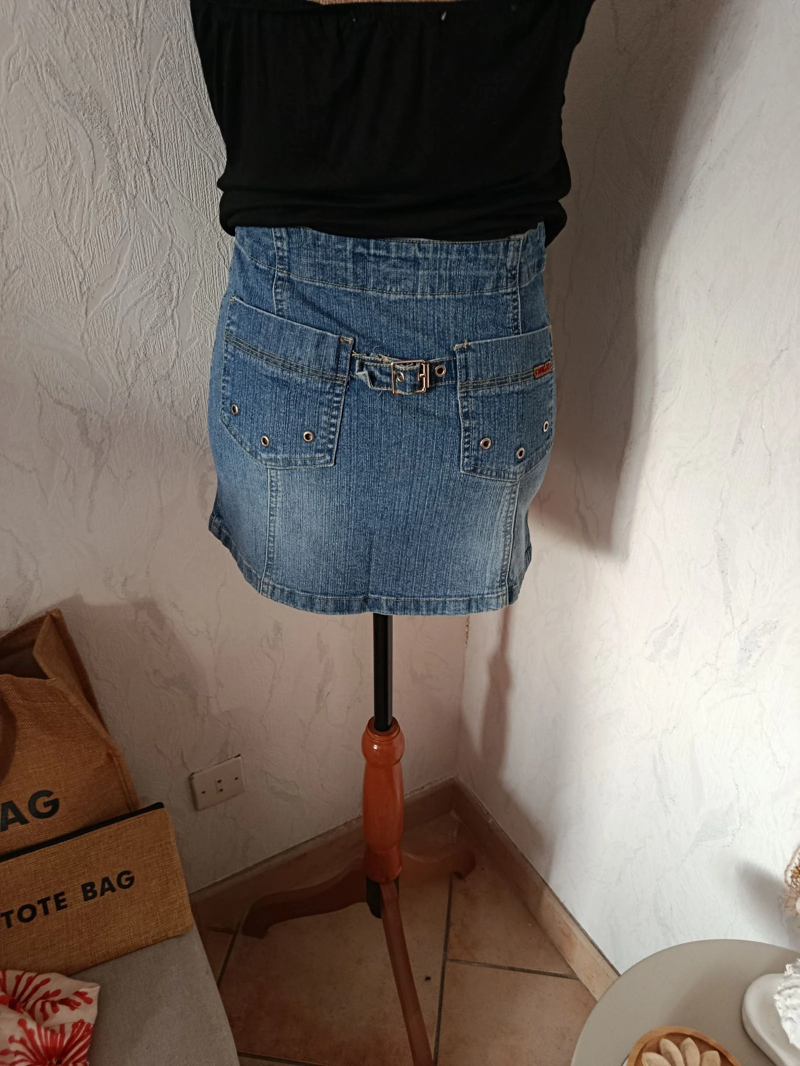 Mini saia jeans – photo 8